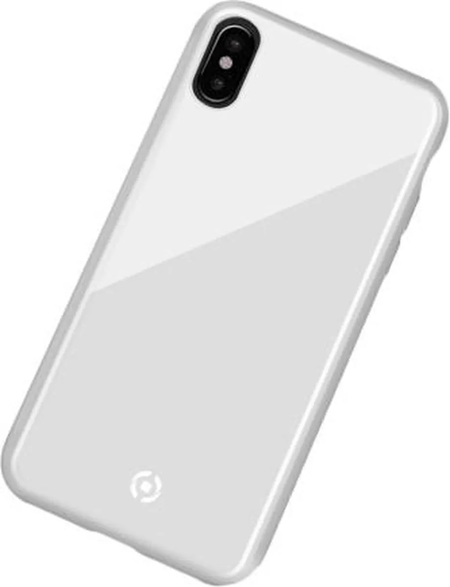 Celly Diamond Telefoonhoes iPhone Xs/X - Wit