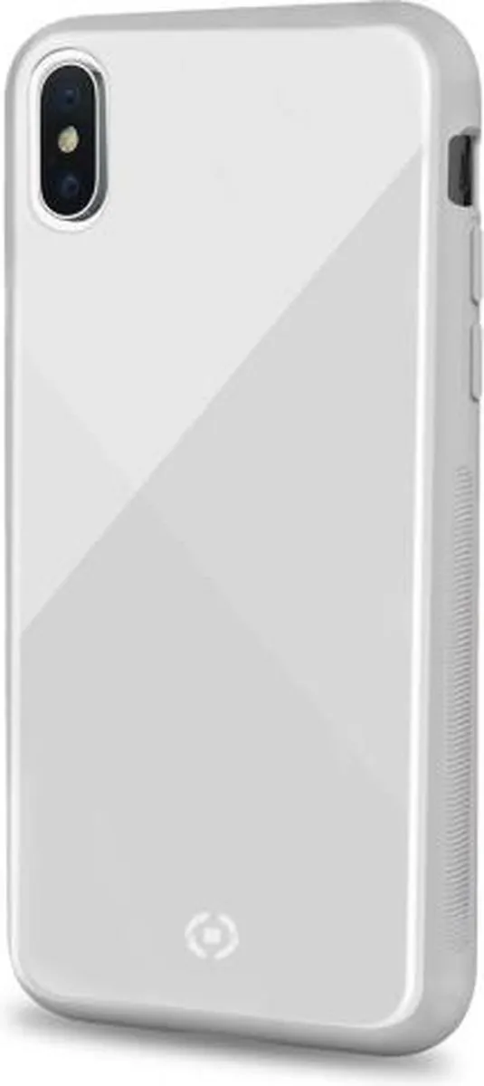 Celly Diamond Telefoonhoes iPhone Xs/X - Wit