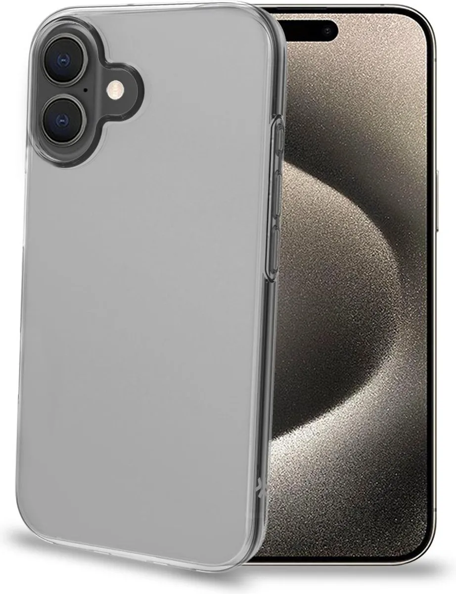 Celly GELSKIN1078 iPhone 16 Hoes - Transparant