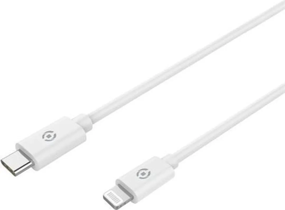 Celly USB-C naar Lightning Kabel 60W 1m - Wit
