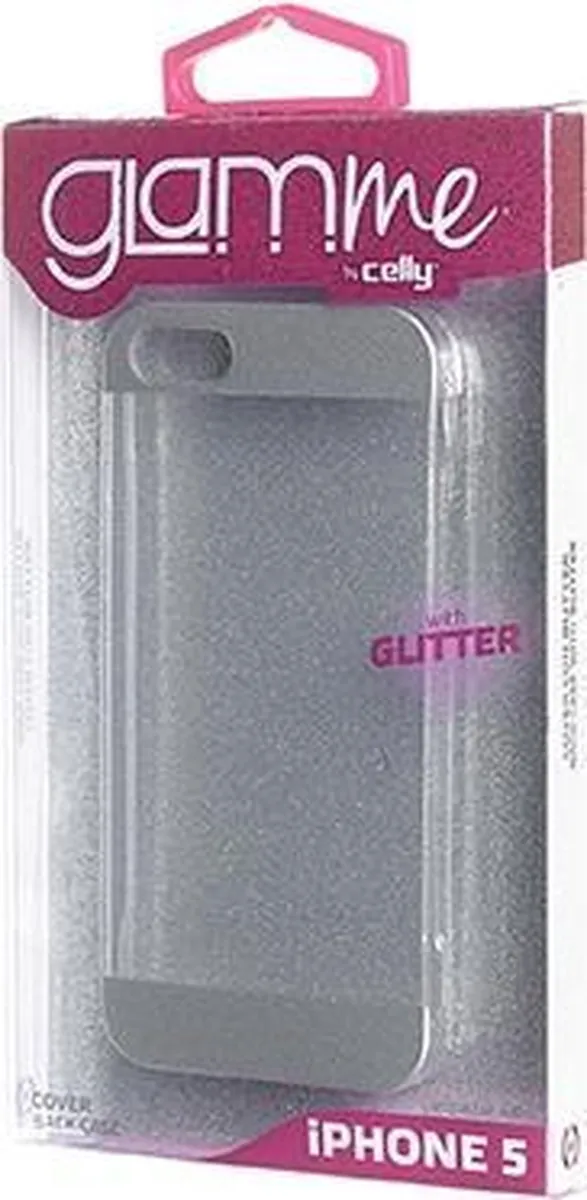 Celly GLAMme iPhone 5 Cover - Glitter Wit - CELLY_GLCOV2IP503 - afbeelding 3 van 3