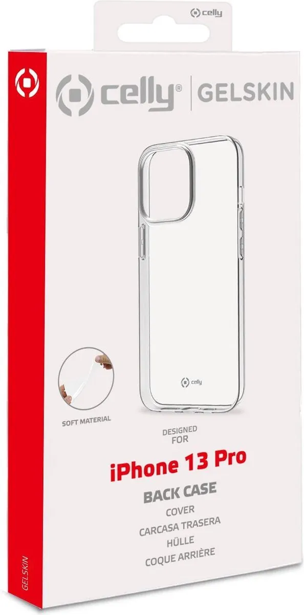 Celly Gelskin Siliconen Hoesje iPhone 13 Pro - Transparant - MPN 8021735190264