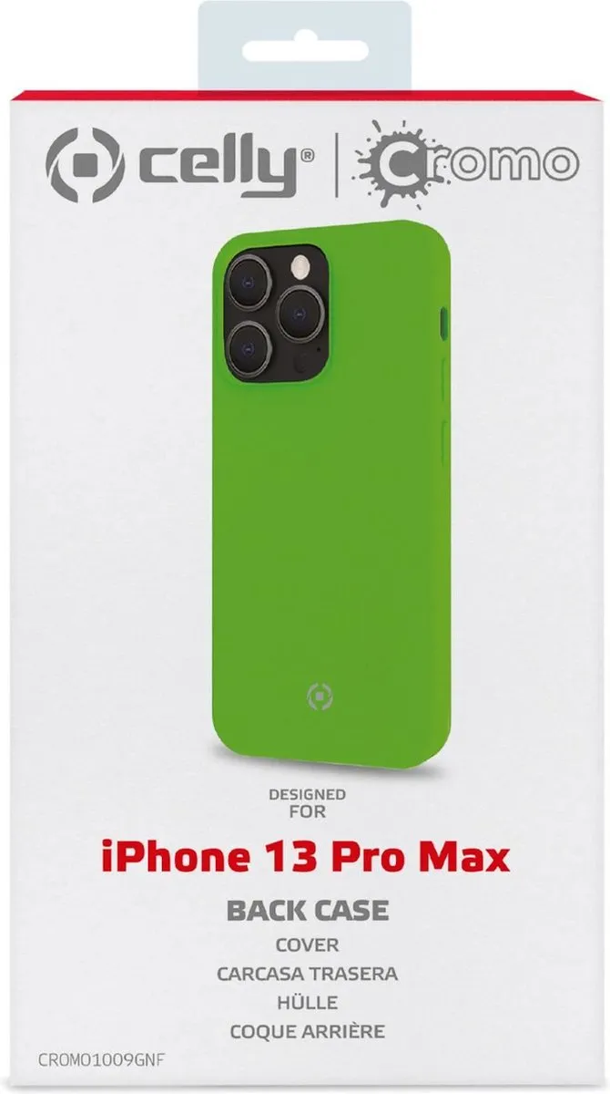 Celly Cromo Back Cover iPhone 13 Pro Max Groen - CROMO1009GNF