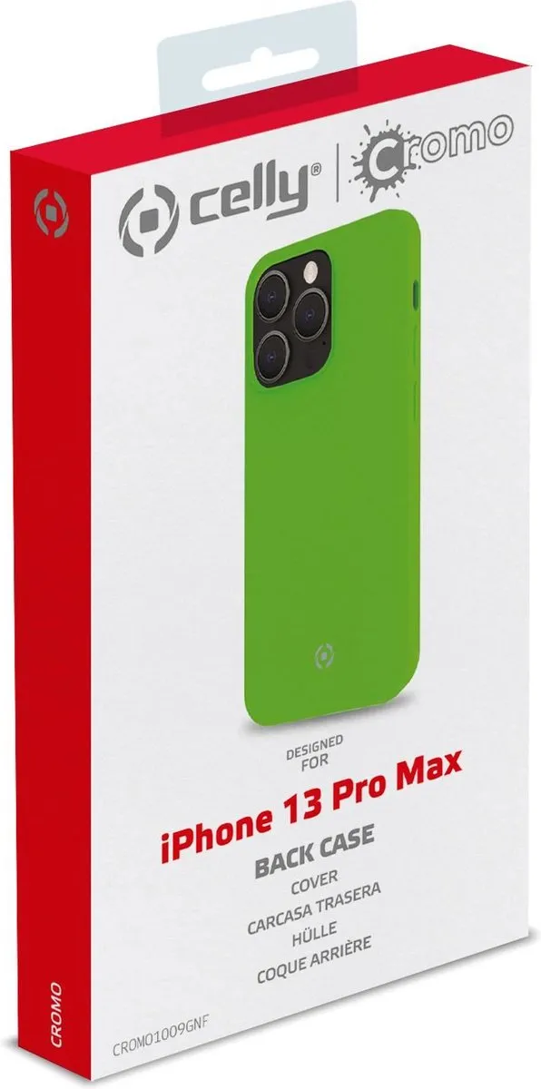 Celly Cromo Back Cover iPhone 13 Pro Max Groen - CROMO1009GNF - afbeelding 6 van 6