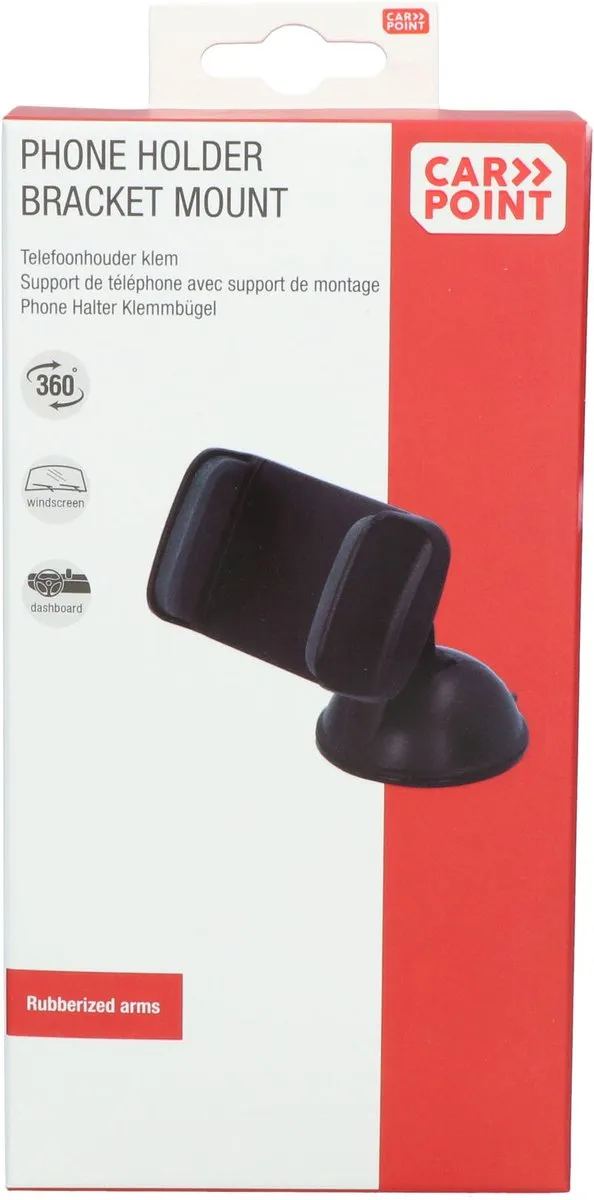 Carpoint Universele Telefoonhouder - Zwart