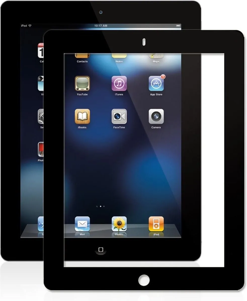 Moshi iVisor - screen protector - ipad 2 - black