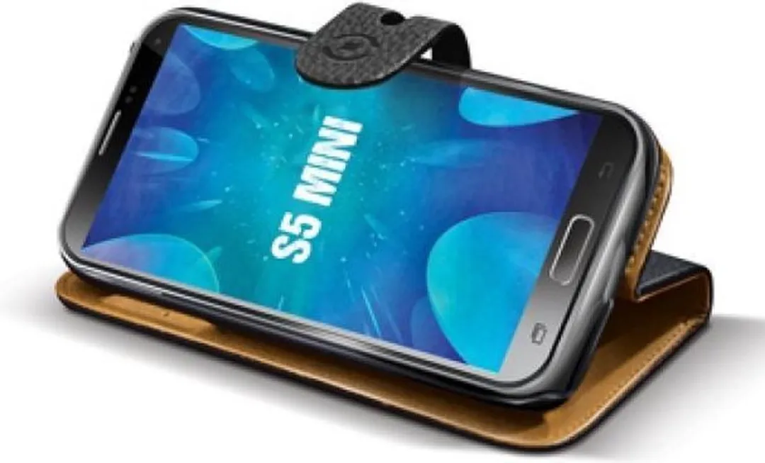 Celly Ambo 2in1 Samsung Galaxy S5 Mini Hoes - 3 Pasjes - Zwart/Bruin - afbeelding 2 van 3