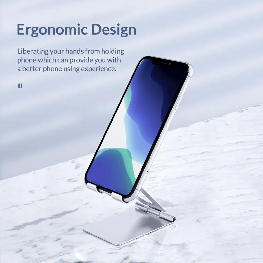 ORICO ORI-LST-S1-SV Telefoonhouder - Aluminium - Zilver