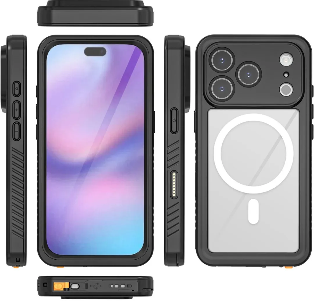 4Smarts iPhone 17 Pro Hoes IP68 - MagSafe - Zwart