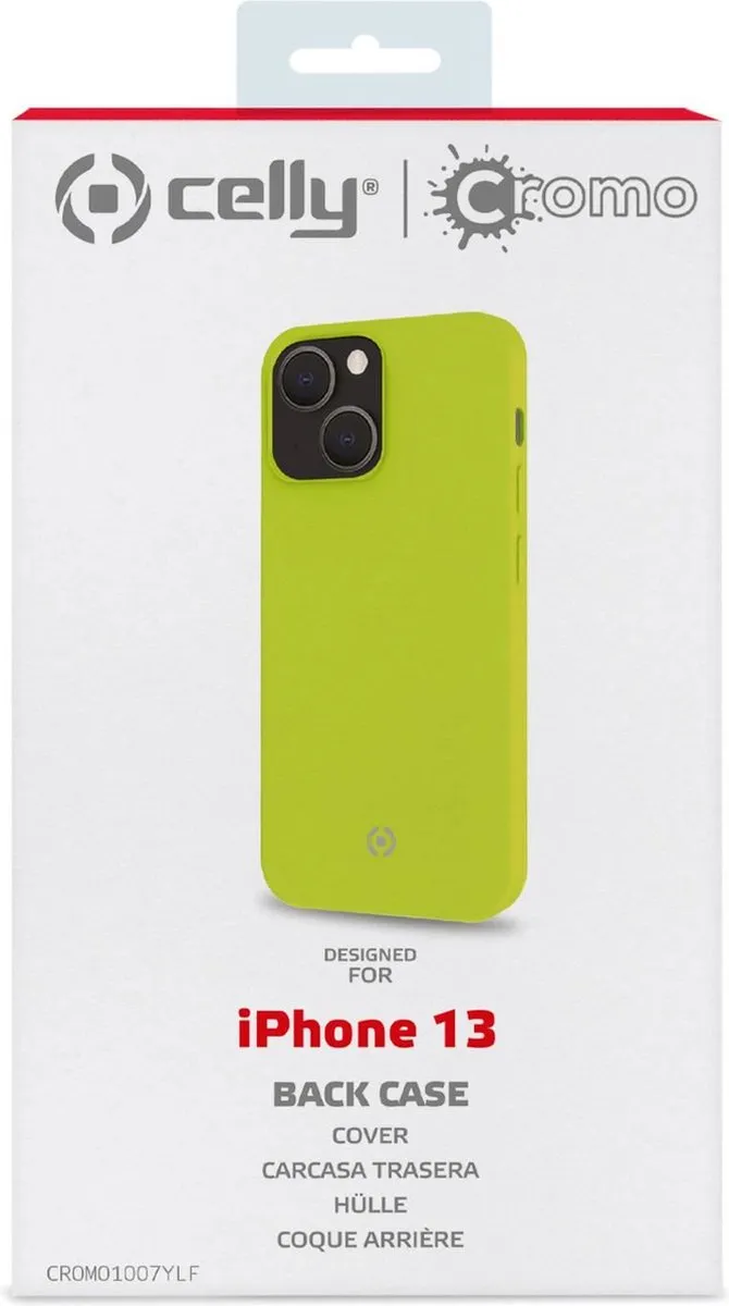 Celly Cromo Back Cover iPhone 13 - Geel - CROMO1007YLF - afbeelding 6 van 6