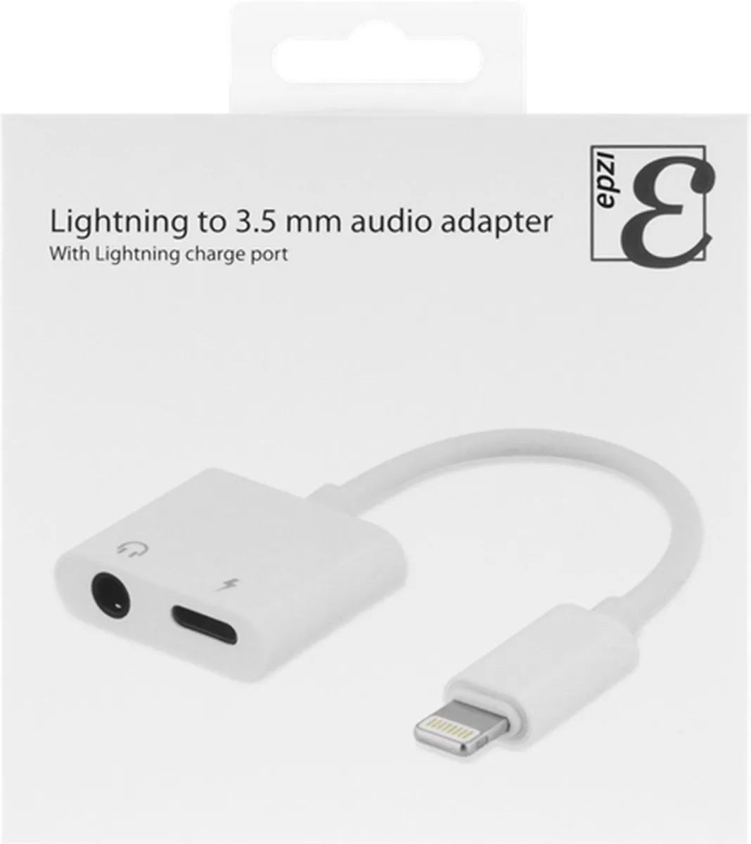 Deltaco EPZI IPLH-594 Lightning naar 3,5mm Audio-adapter - Wit