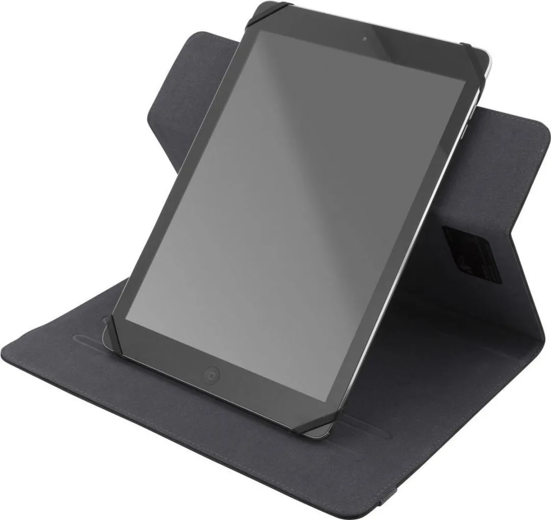 Deltaco TPF-1224 Universele Tablethoes 8" - 360° Draaibaar - Zwart