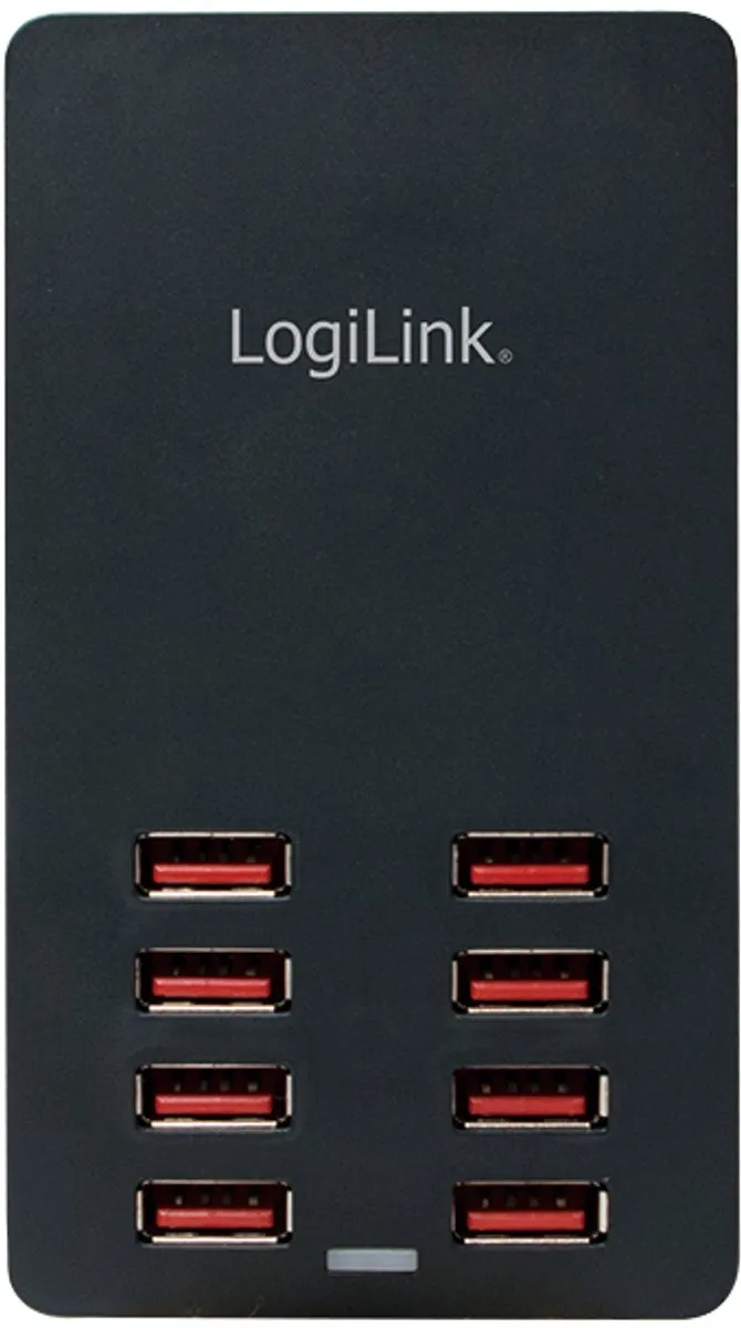 Logilink PA0140 USB-Laadstation 44W - 8x USB-A - Zwart