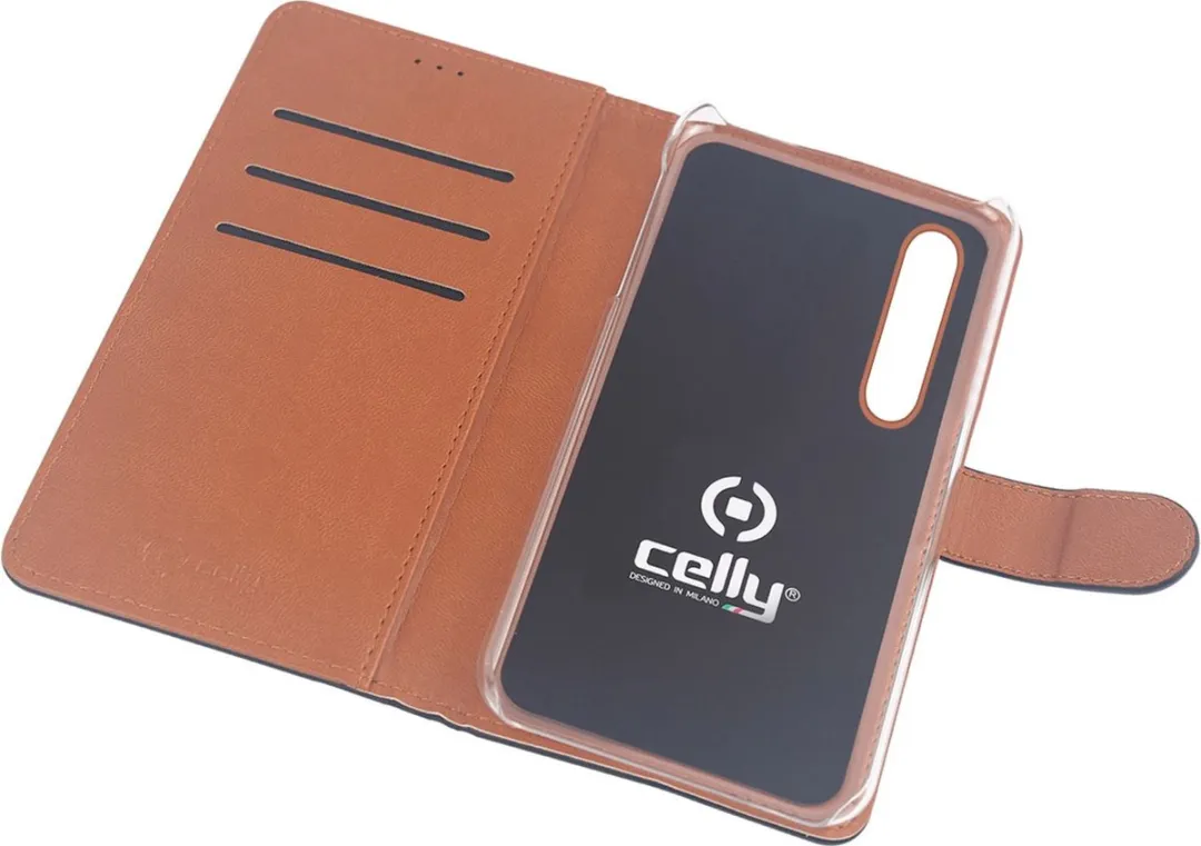 Celly Boekmodel Hoesje Huawei P30 WALLY848 - 3 Pasjes - Zwart