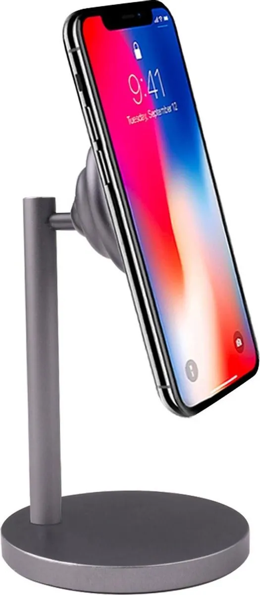 Celly GhostDesk Telefoonhouder Bureau - Magnetisch - Grijs