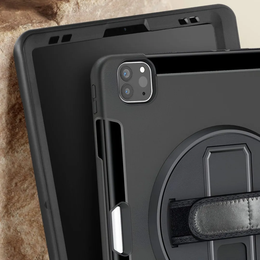 4Smarts Rugged Grip iPad Pro 12.9 Hoes - Zwart