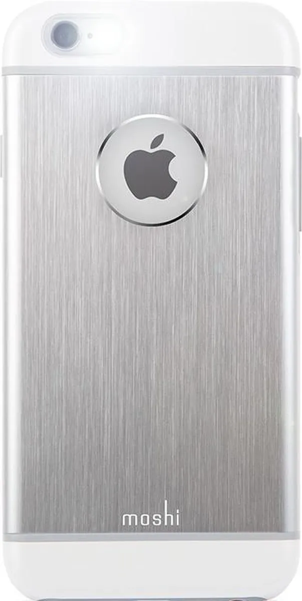 Moshi iGLAZE ARMOUR iPhone 6/6S Plus Beschermhoes - Aluminium - Zilver