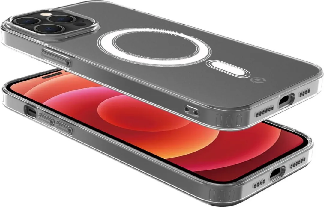 Celly GelskinMag Siliconen Hoesje iPhone 14 Pro - Transparant - Magsafe