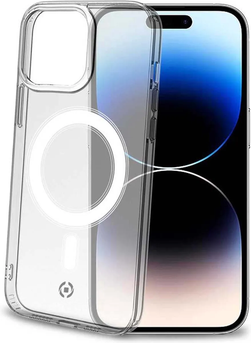 Celly GelskinMag Siliconen Hoesje iPhone 14 Pro - Transparant - Magsafe