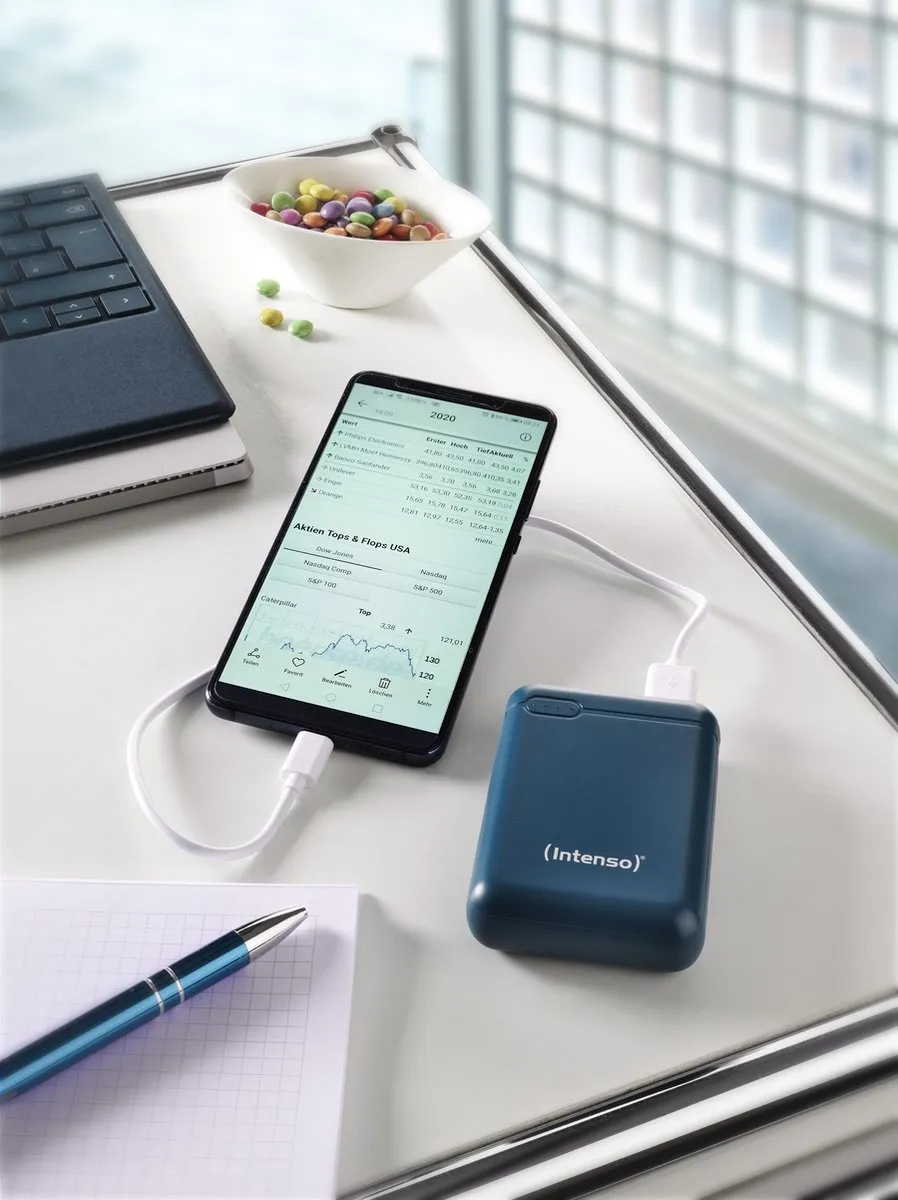 Intenso Powerbank XS10000 10.000mAh - Petrol - afbeelding 6 van 6