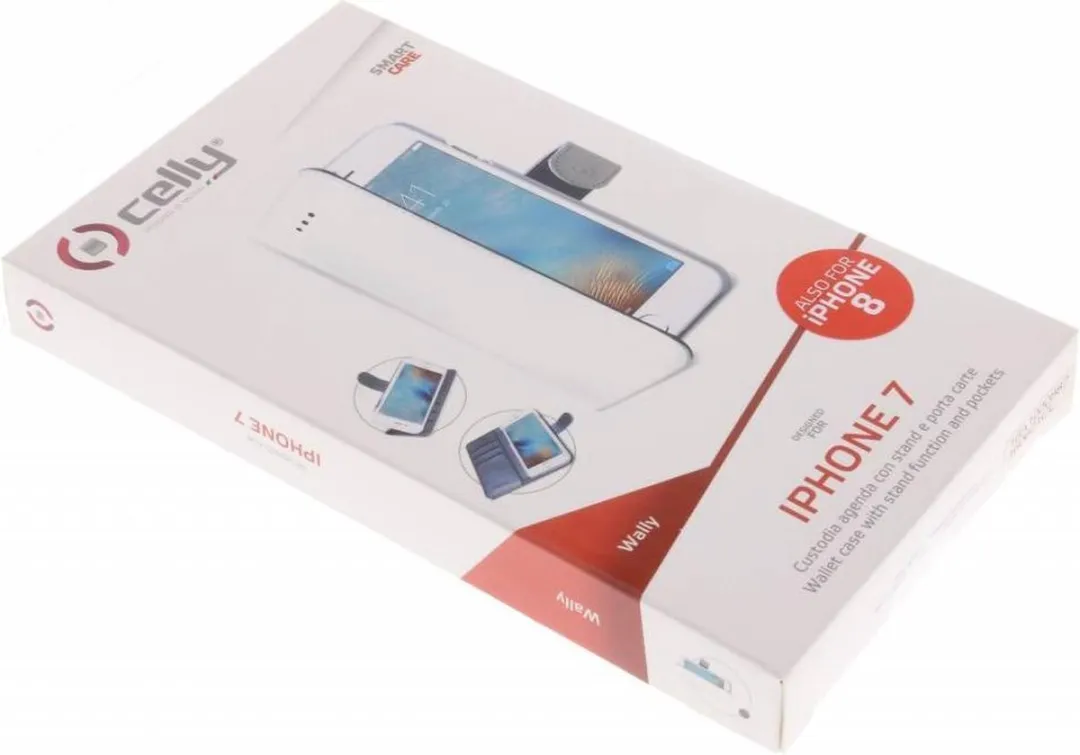 Celly Witte Wally Case iPhone 8/7/6/6s - MPN 7G72143701 - afbeelding 6 van 6