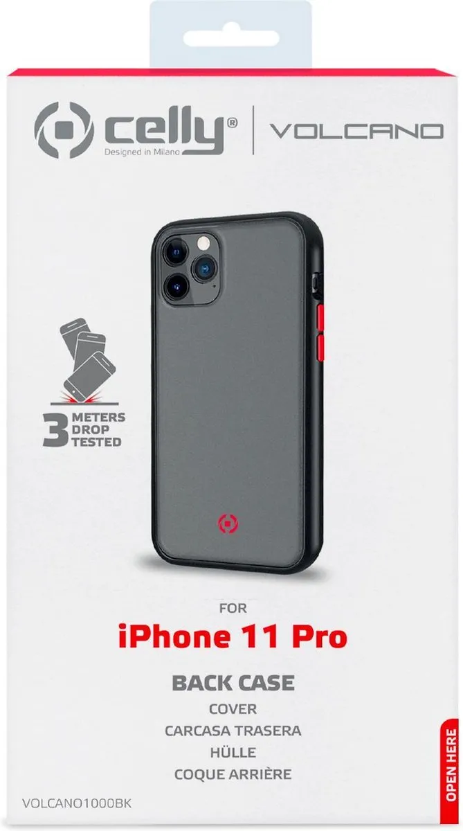 Celly iPhone 11 Pro Back Cover - Transparant Mat