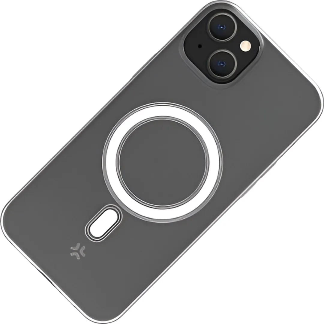 Celly GelskinMag Siliconen Hoesje 8021735204800 - iPhone 15 Pro Max - Transparant