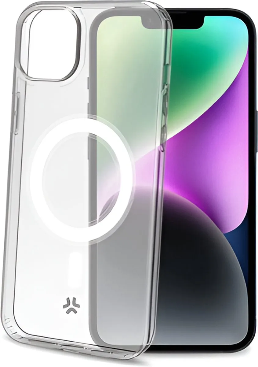 Celly GelskinMag Siliconen Hoesje 8021735204800 - iPhone 15 Pro Max - Transparant