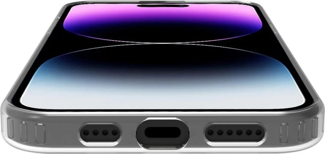 Celly GelskinMag Siliconen Hoesje 8021735204800 - iPhone 15 Pro Max - Transparant