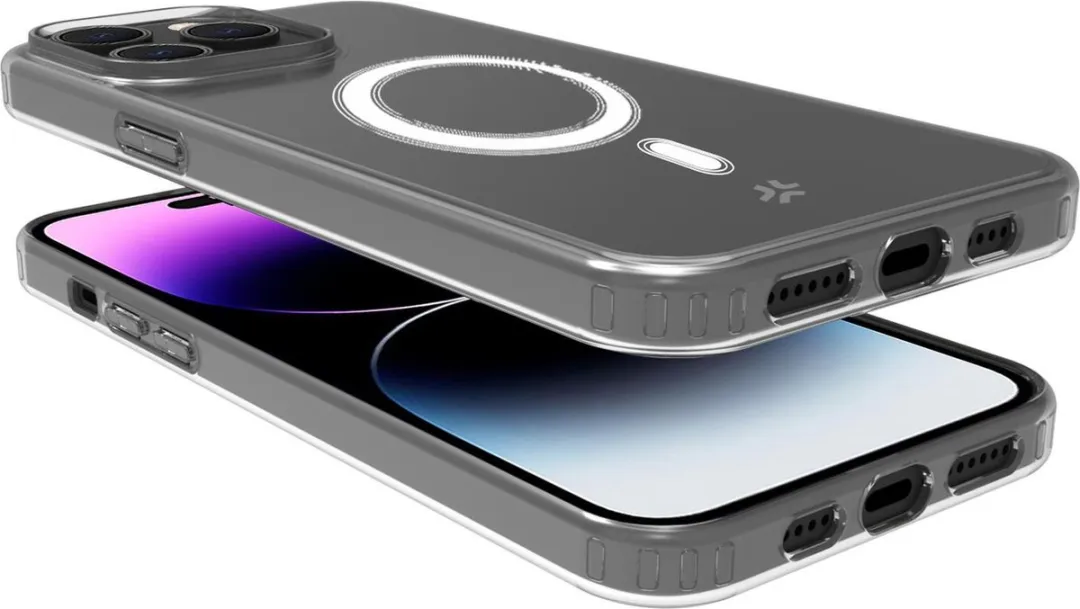 Celly GelskinMag Siliconen Hoesje 8021735204800 - iPhone 15 Pro Max - Transparant