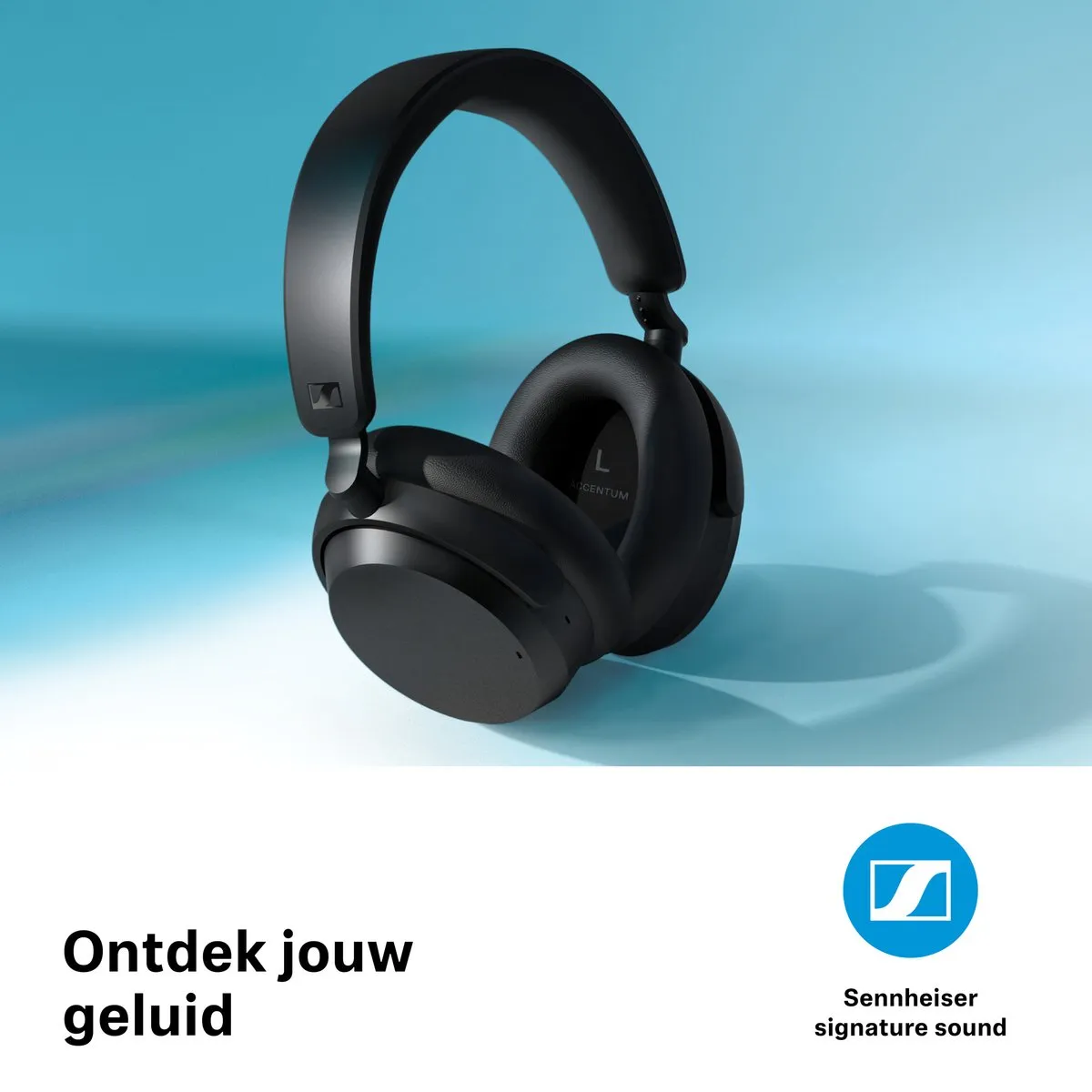 Sennheiser Accentum ACAEBT White Draadloze Over-Ear Koptelefoon - Noise Cancelling - 50u