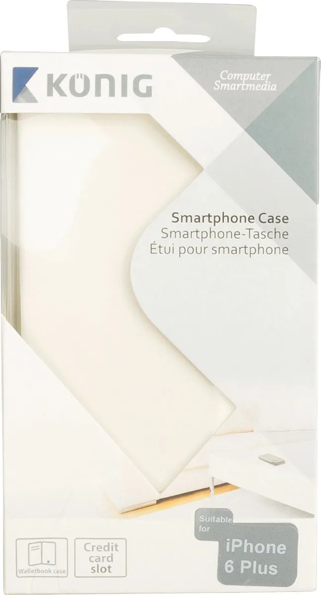 Konig iPhone 6/6s Plus Hoesje - Wit - CSWBIPH655WH