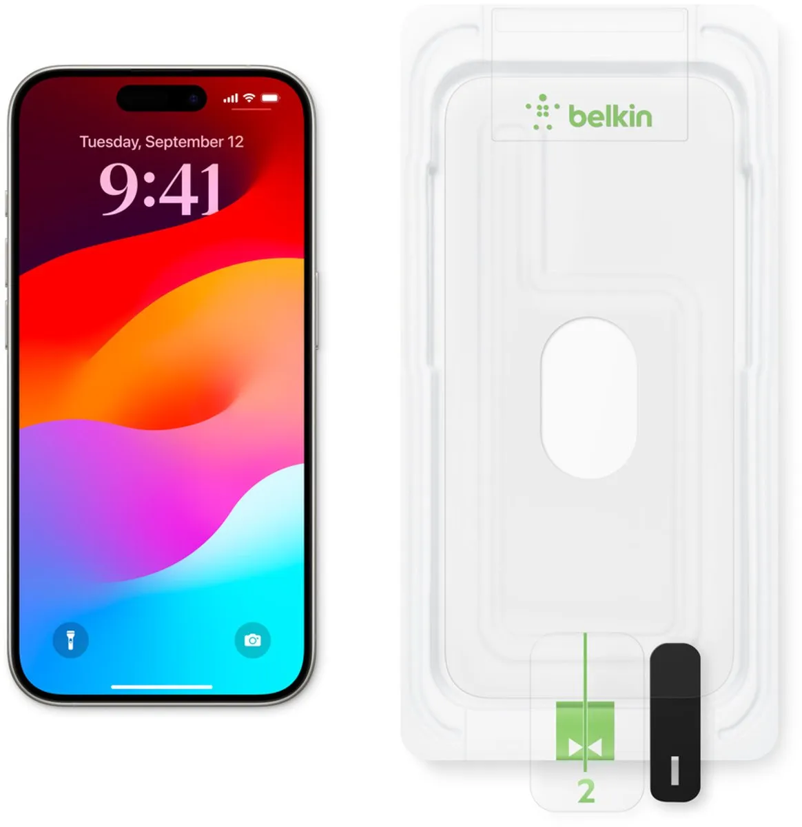 Belkin UltraGlass 2 ScreenForce iPhone 15 Pro Max - 1 Stuk