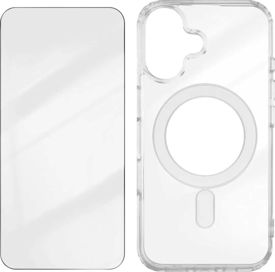 4Smarts iPhone 16 MagSafe Hoesje 9H Transparant
