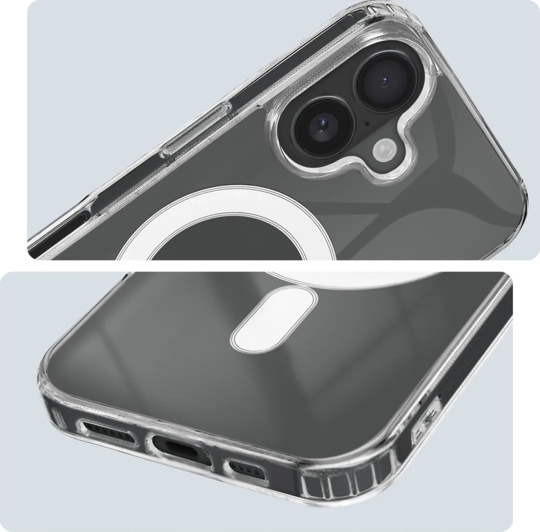 4Smarts iPhone 16 MagSafe Hoesje 9H Transparant - afbeelding 6 van 6