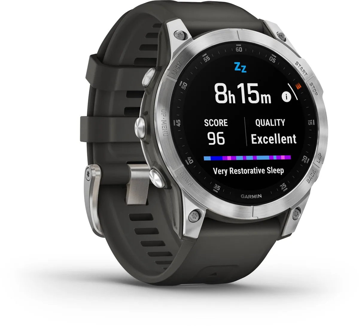 Garmin Epix Multisport Smartwatch - 47mm - Zilverkleurig/Zwart