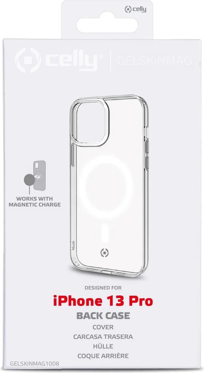 Celly Hoesje iPhone 13 Pro MagSafe Transparant - GELSKINMAG1008
