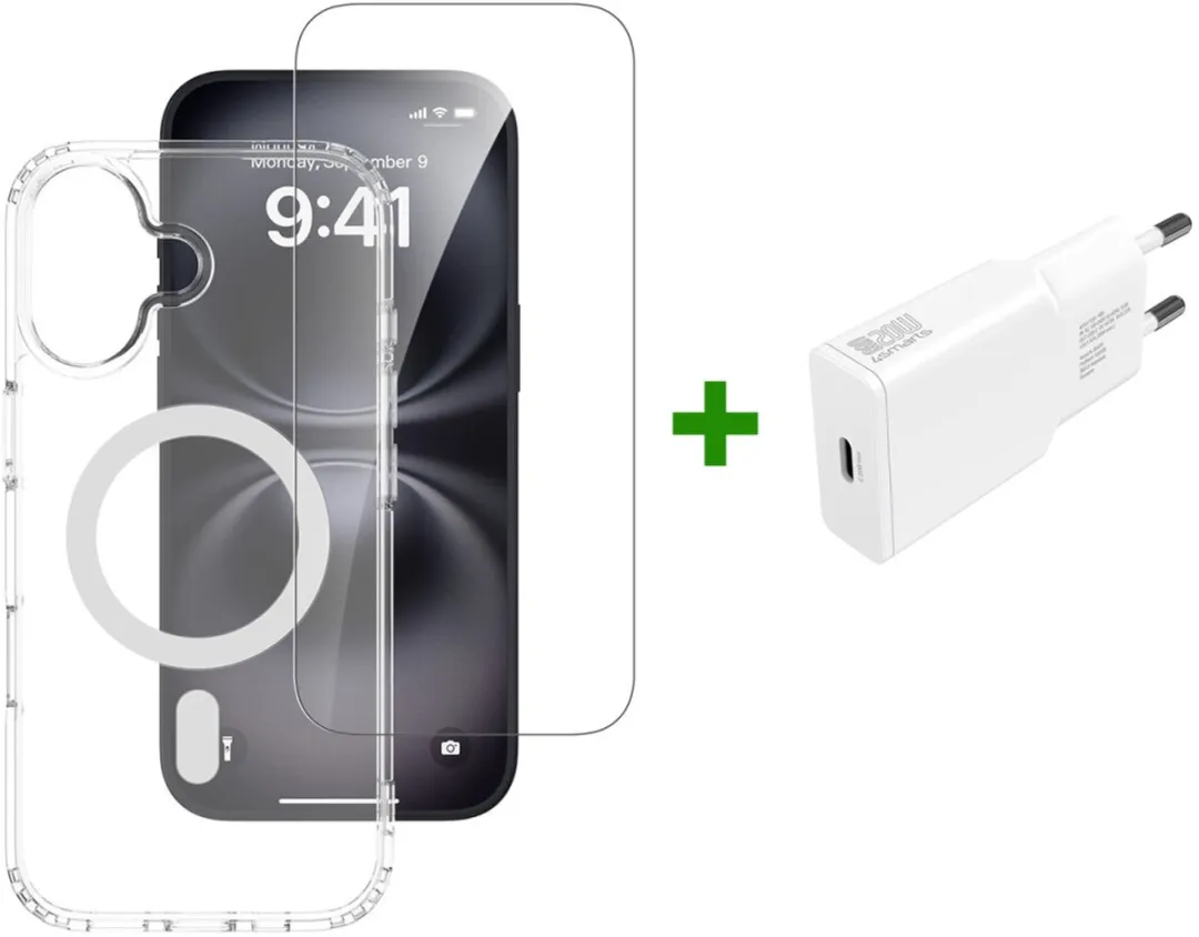 4Smarts 541556 iPhone 17 Hoesje - Transparant Wit