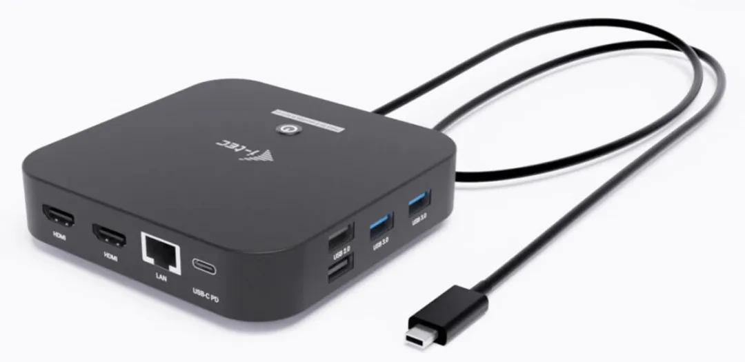 I-tec C31DUALHDMIDOCKPD USB-C Docking Station - 100W - Zwart