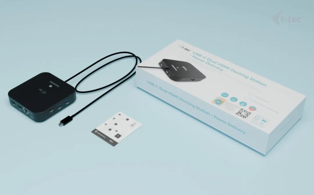 I-tec C31DUALHDMIDOCKPD USB-C Docking Station - 100W - Zwart - afbeelding 6 van 6