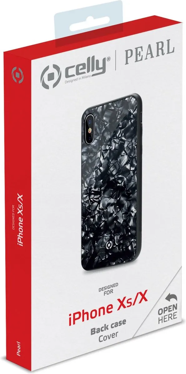 Celly Gelskin Siliconen Hoesje iPhone Xs - Zwart