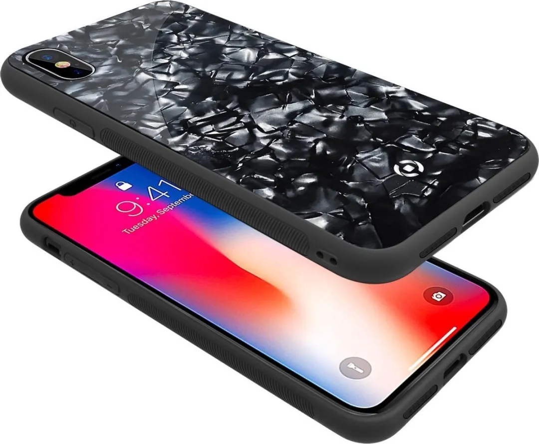 Celly Gelskin Siliconen Hoesje iPhone Xs - Zwart