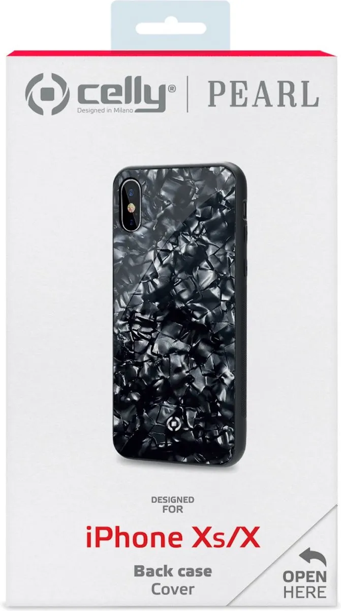 Celly Gelskin Siliconen Hoesje iPhone Xs - Zwart