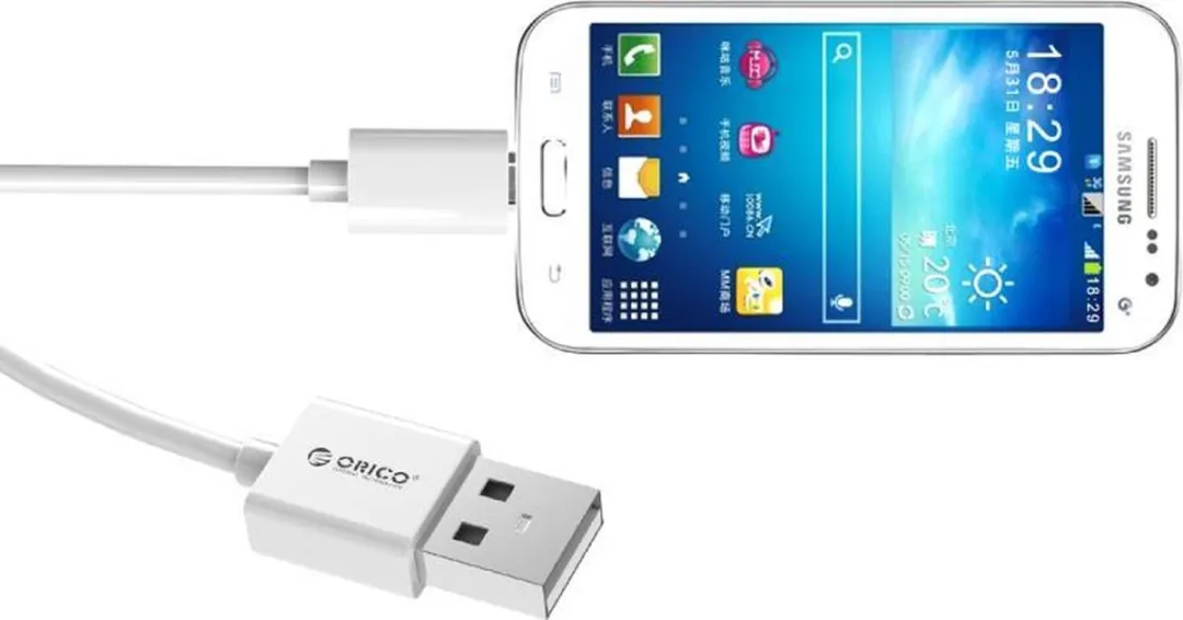 ORICO USB naar Micro-USB Kabel 3A 1M - Wit