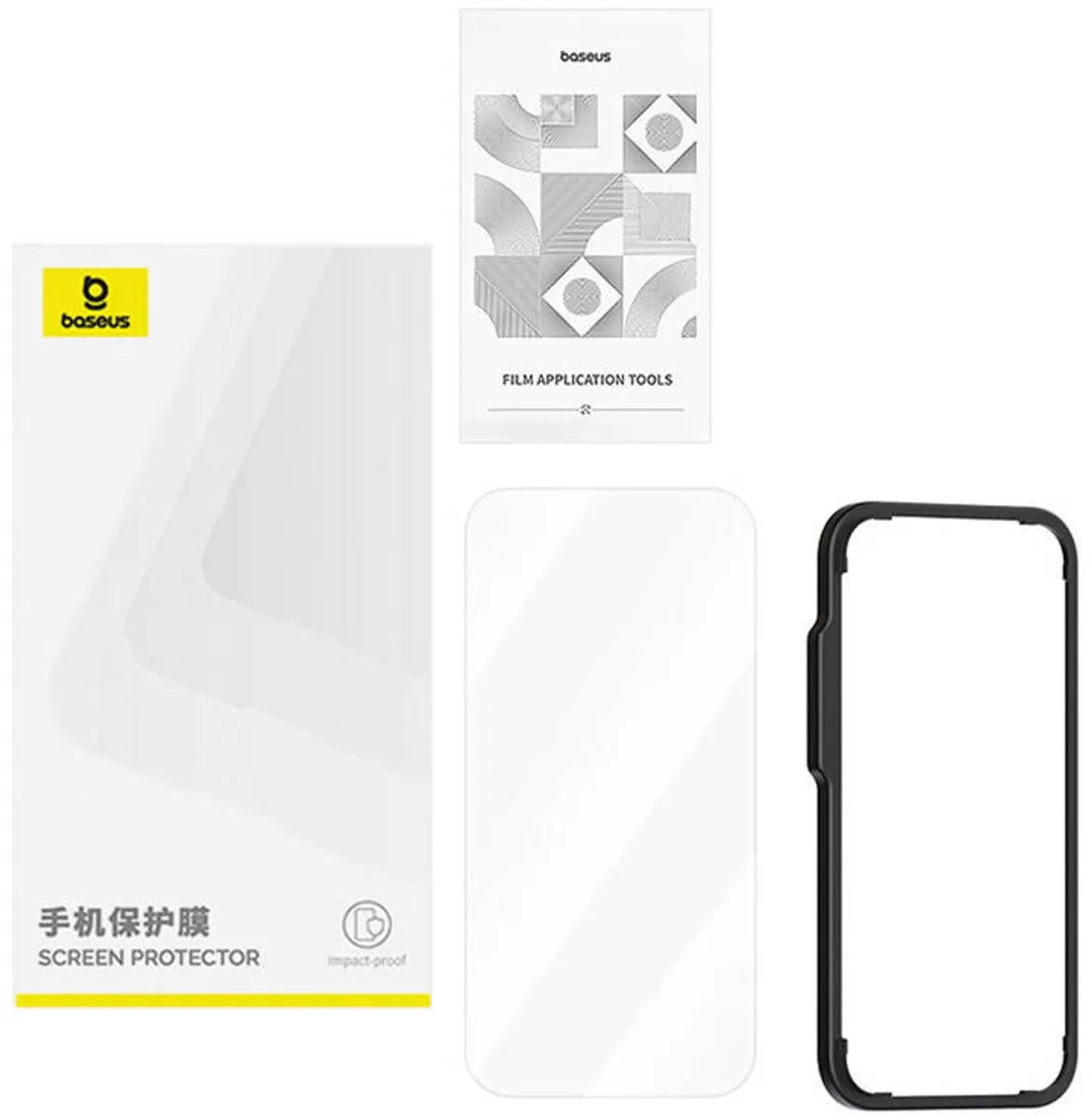 Baseus Gehard Glas Beschermset iPhone 11 Pro X Xs - afbeelding 3 van 6