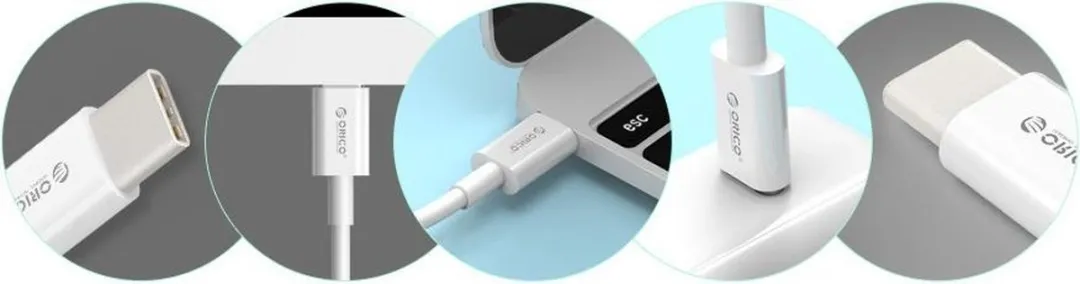 ORICO ORI-BCU-10-WH Type-C Kabel - 1m - 3A - Wit
