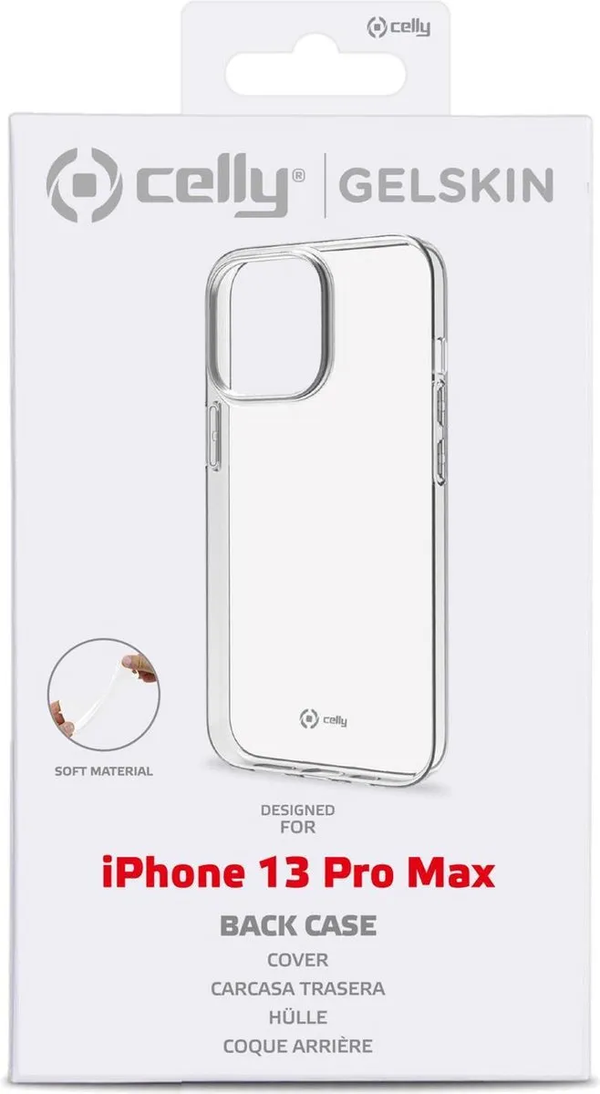 Celly Gelskin Siliconen Hoesje 8021735190271 - iPhone 13 Pro Max - Transparant