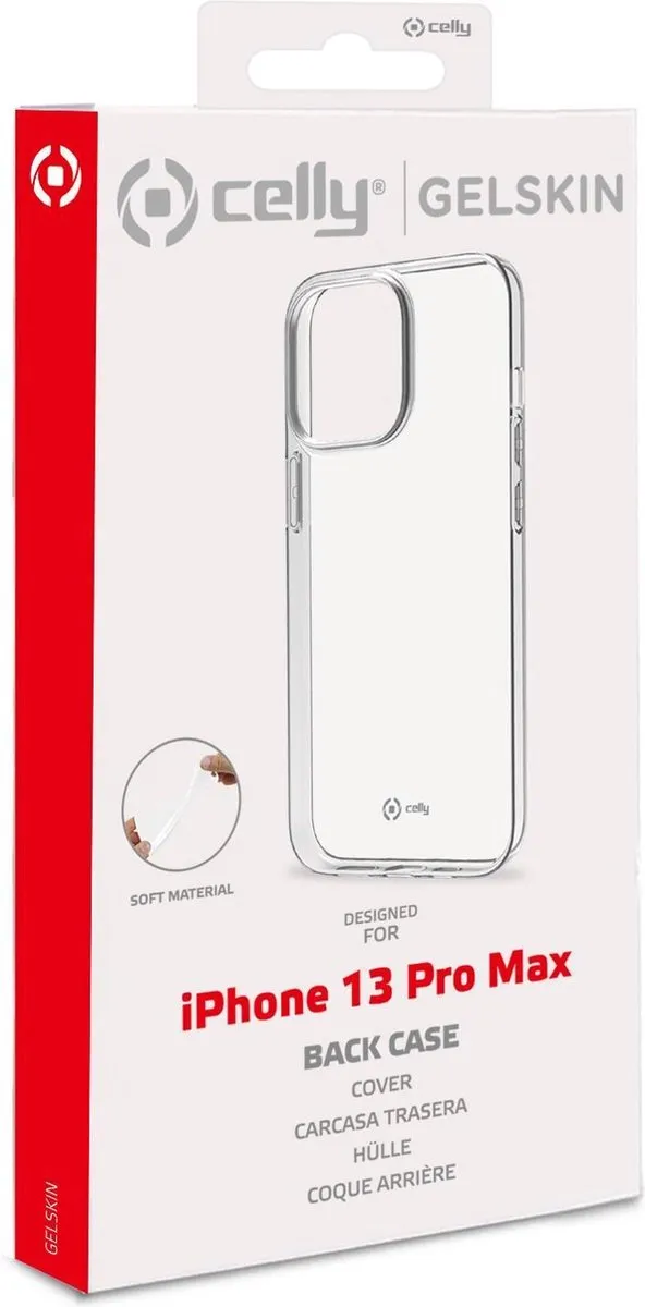 Celly Gelskin Siliconen Hoesje 8021735190271 - iPhone 13 Pro Max - Transparant