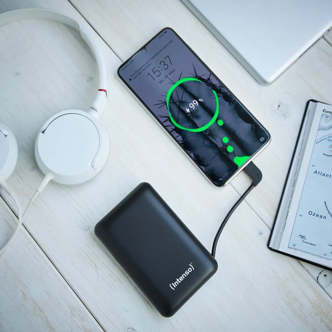 Intenso Powerbank XC10000 10.000mAh - 2x USB - Zwart - afbeelding 6 van 6