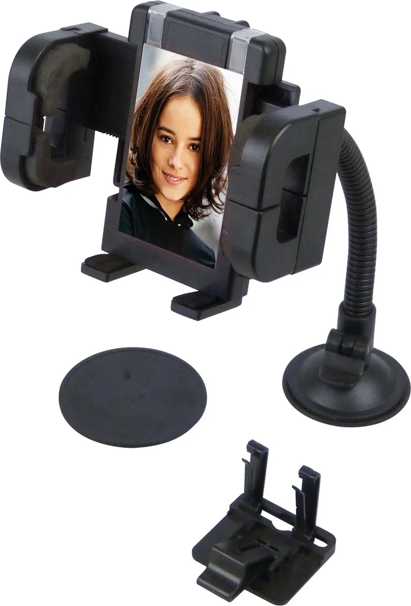 Carpoint Telefoonhouder Auto Zuignap Dashboard/Raam - Universeel 7" - Zwart